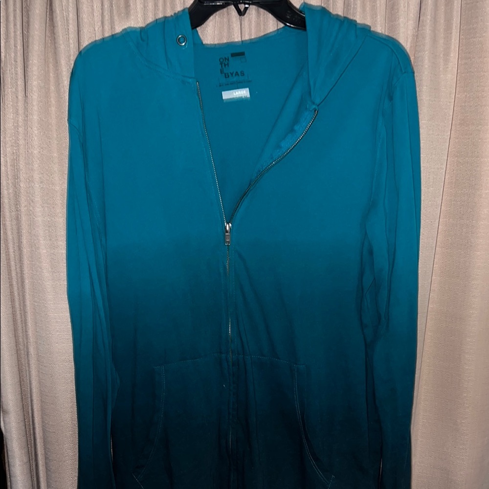Teal Ombre lightweight Hoodie